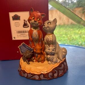 Jim Shore Orange and Gray Cat Family Figurine